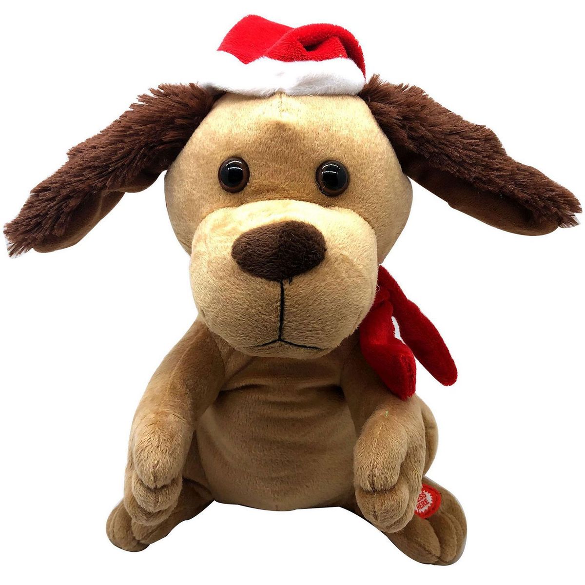 DEAR SANTA - Muñeco Navideño Perro 28cm Animado Adorno