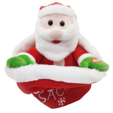 Santa Animado con Bolsa 21x21cm