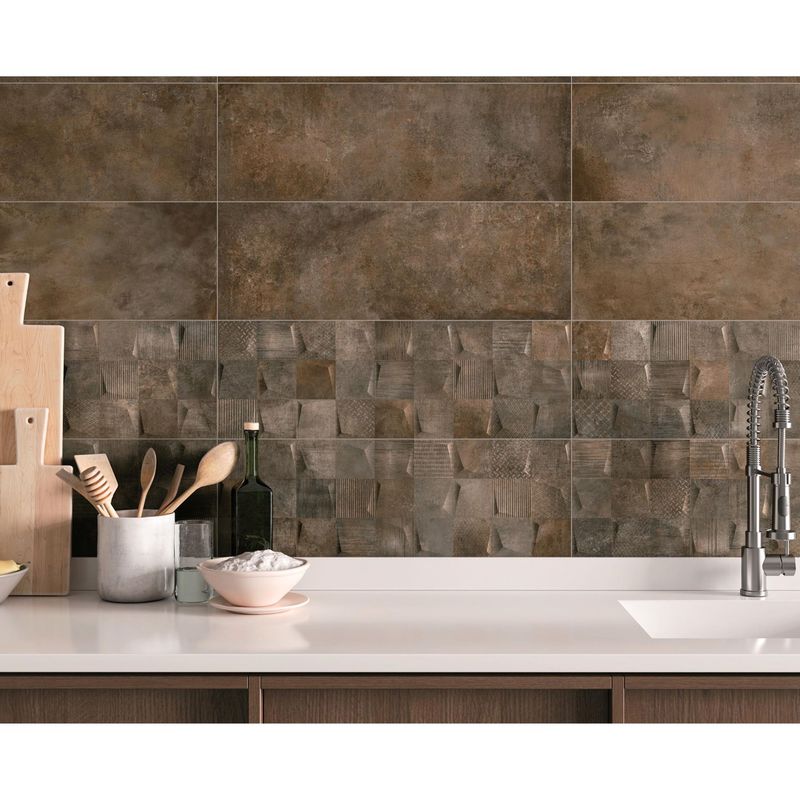 STN - Cerámica Jasper Dark 25x75cm 1.31m2 para muro