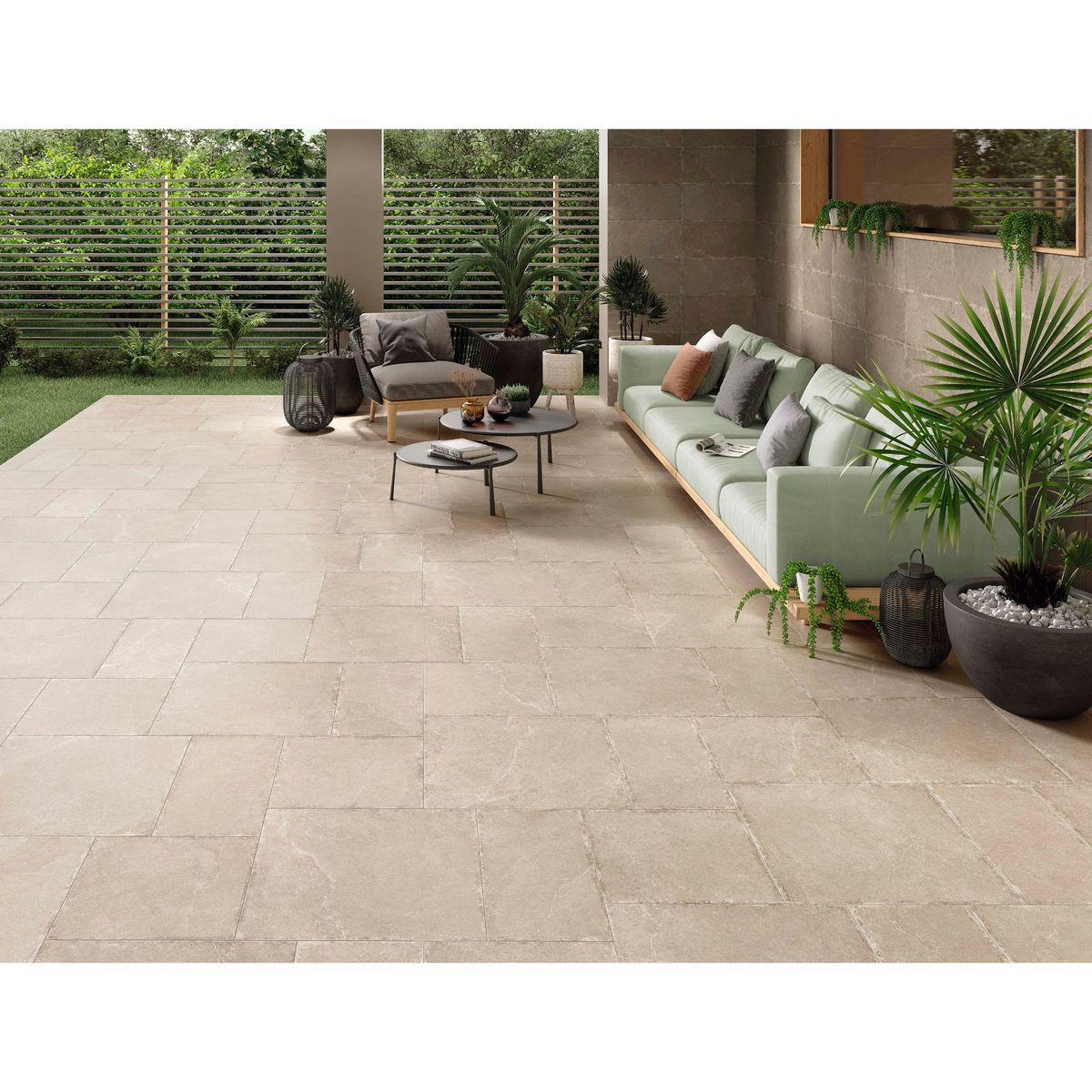 STN - Porcelanato Beige 30x30cm 1.26m2 Rústico Mate Pulse