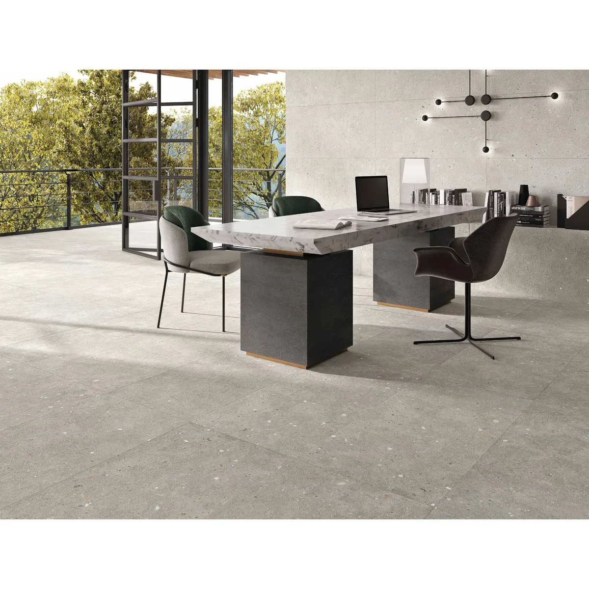 STN - Porcelanato Gris Cementicio 60x120cm 1.43m2