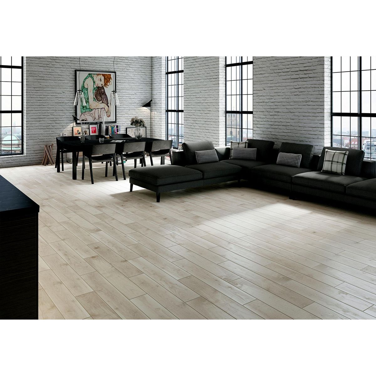 STN - Porcelanato Gris Maderado 15x90cm 1.21m2