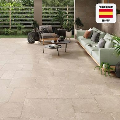 Porcelanato Beige Cementicio 60x60cm 1.44m2