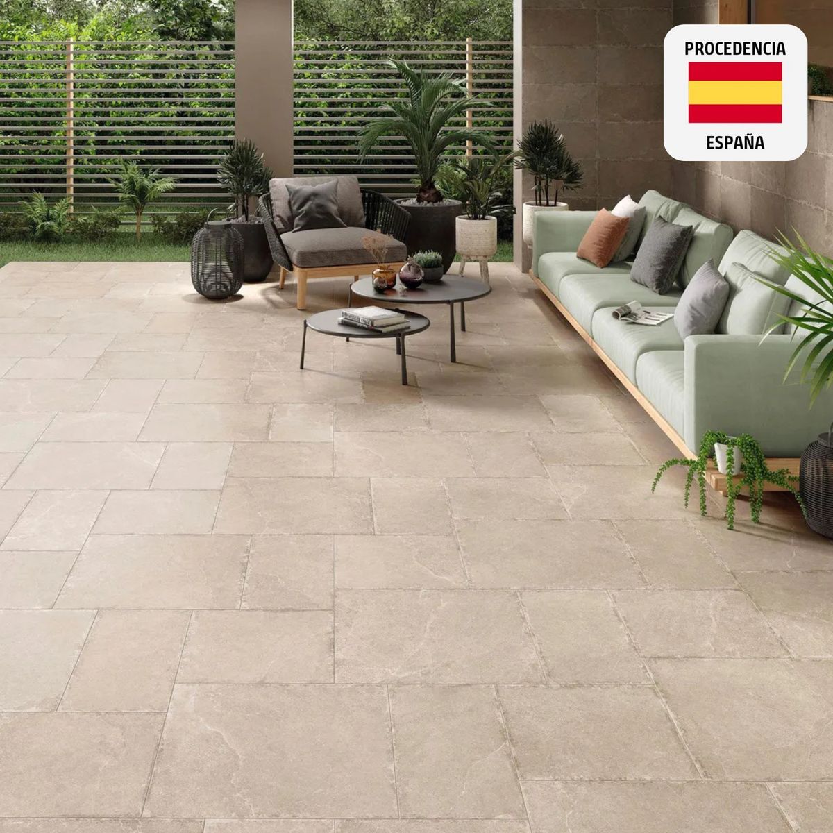 STN - Porcelanato Beige Cementicio 60x60cm 1.44m2