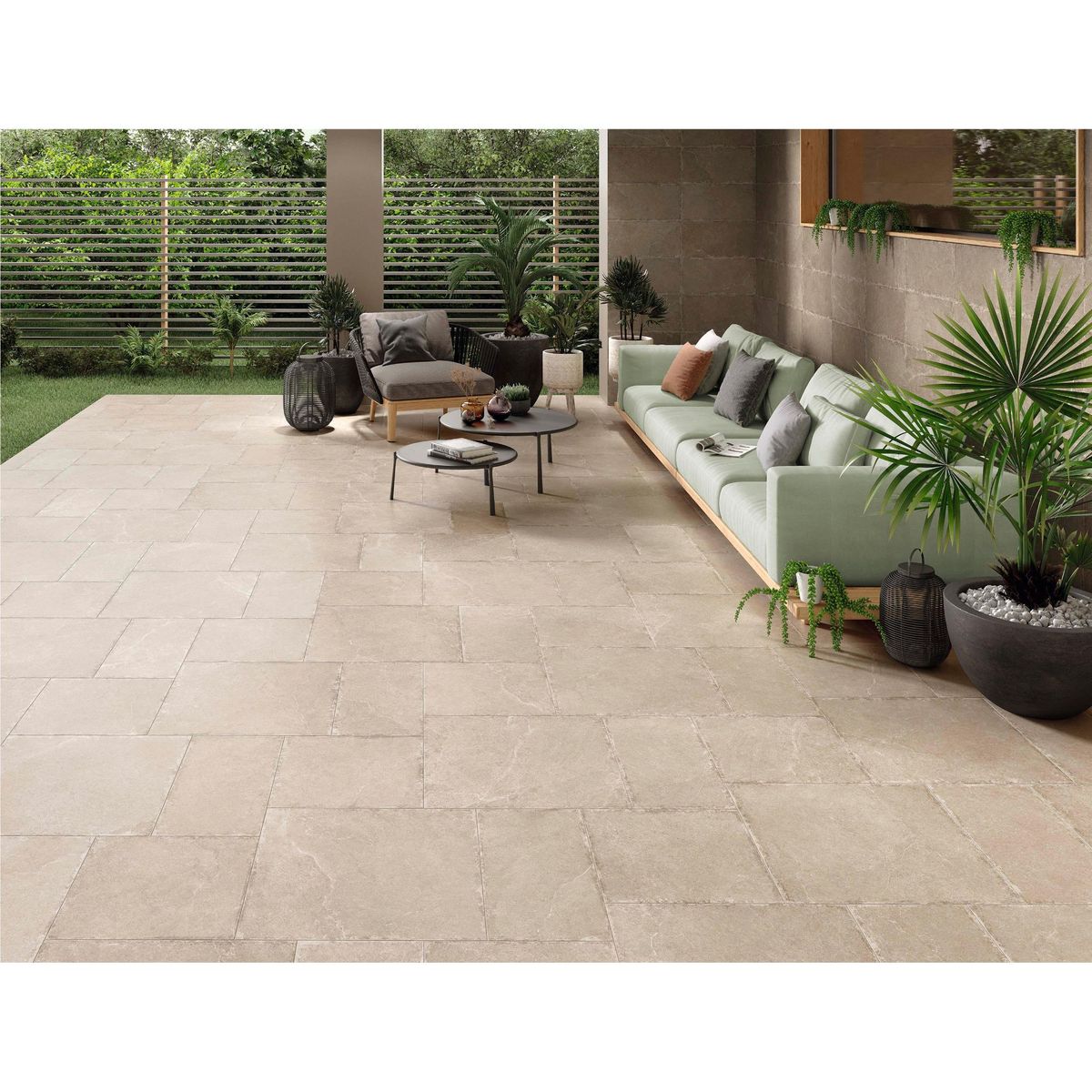 STN - Porcelanato Beige Cementicio 60x60cm 1.44m2