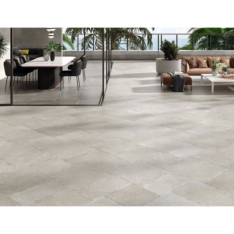 Porcelanato Gris Cementicio 60x60cm 1.44m2 | Sodimac Perú