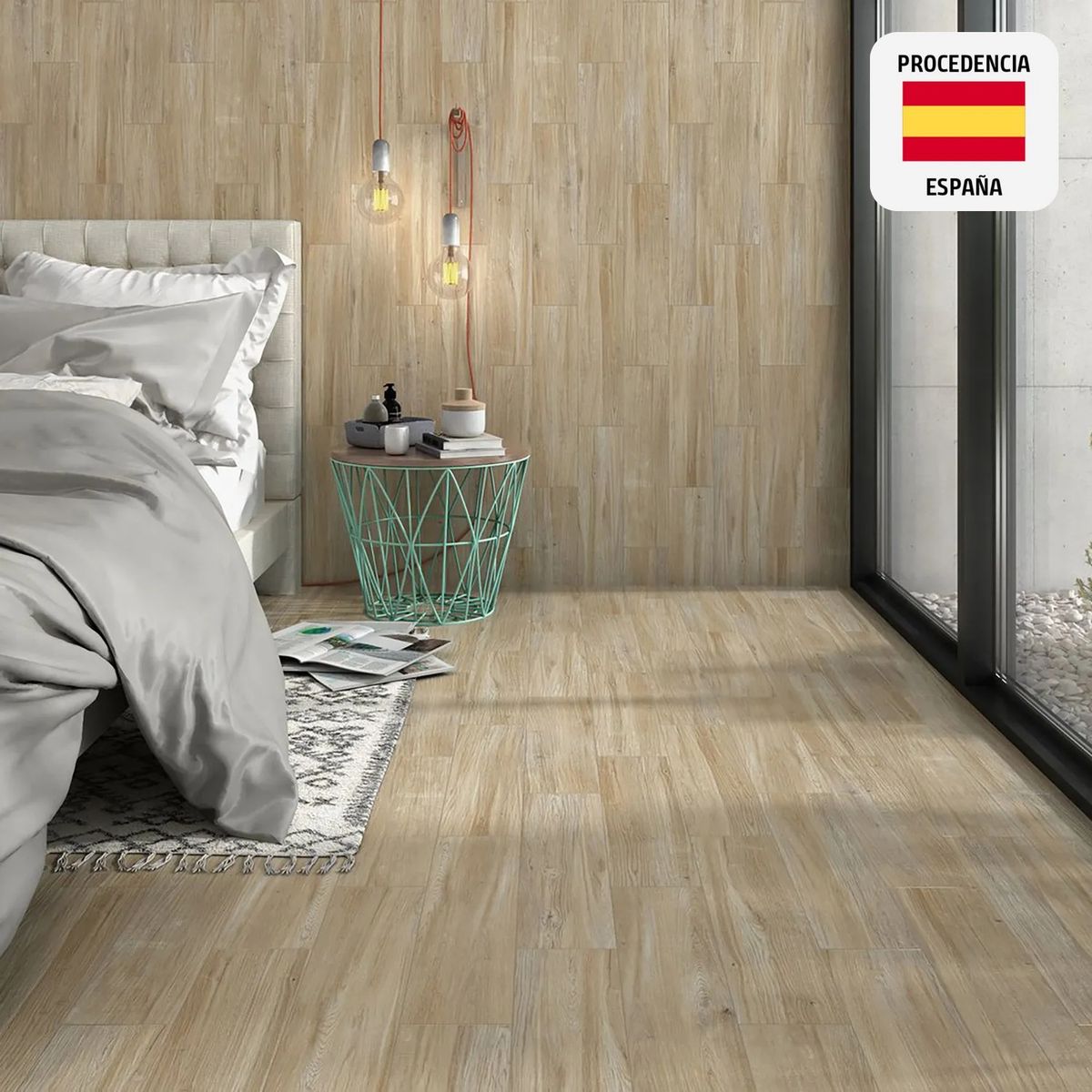 HALCON - Porcelanato Beige Maderado 23.3x120cm 1.68m2