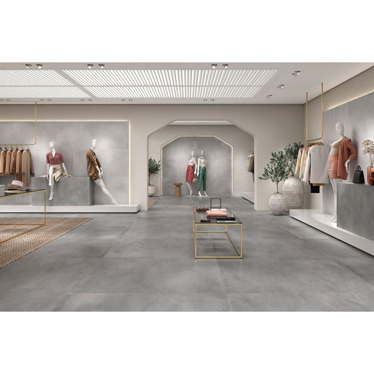 HALCON - Porcelanato Gris 75x150cm 1.13m2 Cementicio Mate Energy