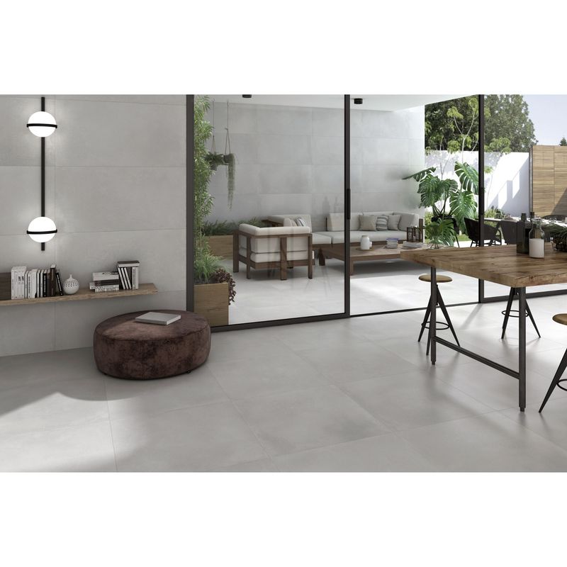 HALCON - Porcelanato Gris 75x150cm 1.13m2 Cementicio Mate Energy Natural