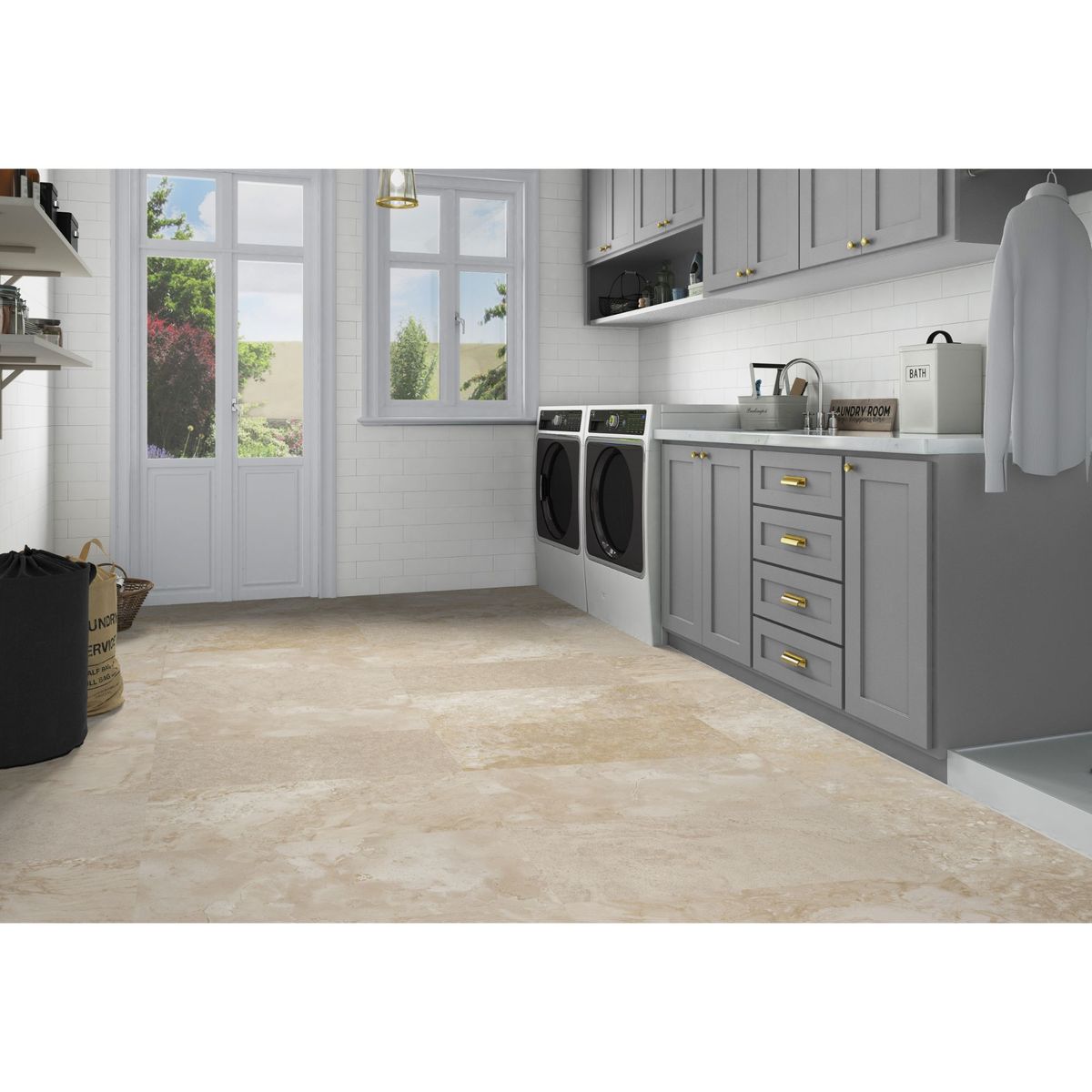 HALCON - Porcelanato Beige 30x30cm 1.44m2 Rústico Mate Stone Natural