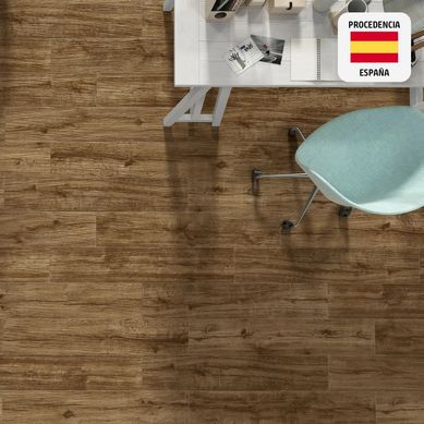 Porcelanato Marr�n Maderado 23x120cm 1.68m2