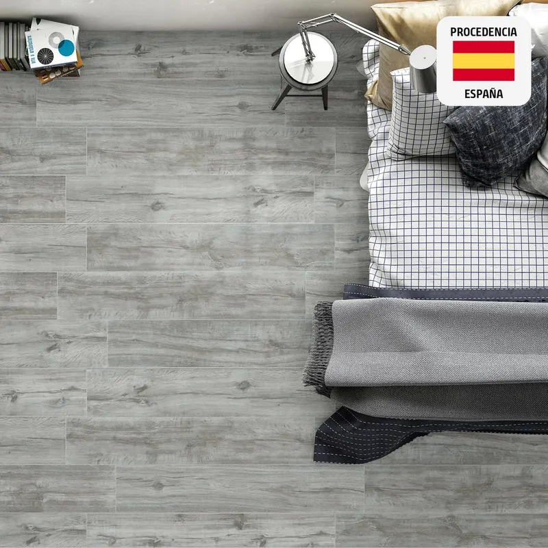 HALCON - Porcelanato Gris Maderado 23x120cm 1.68m2