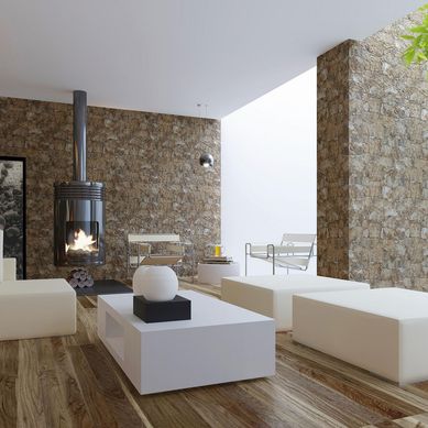 Cer�mica Ribasso Natural 33x55cm 1.63m2 para muro