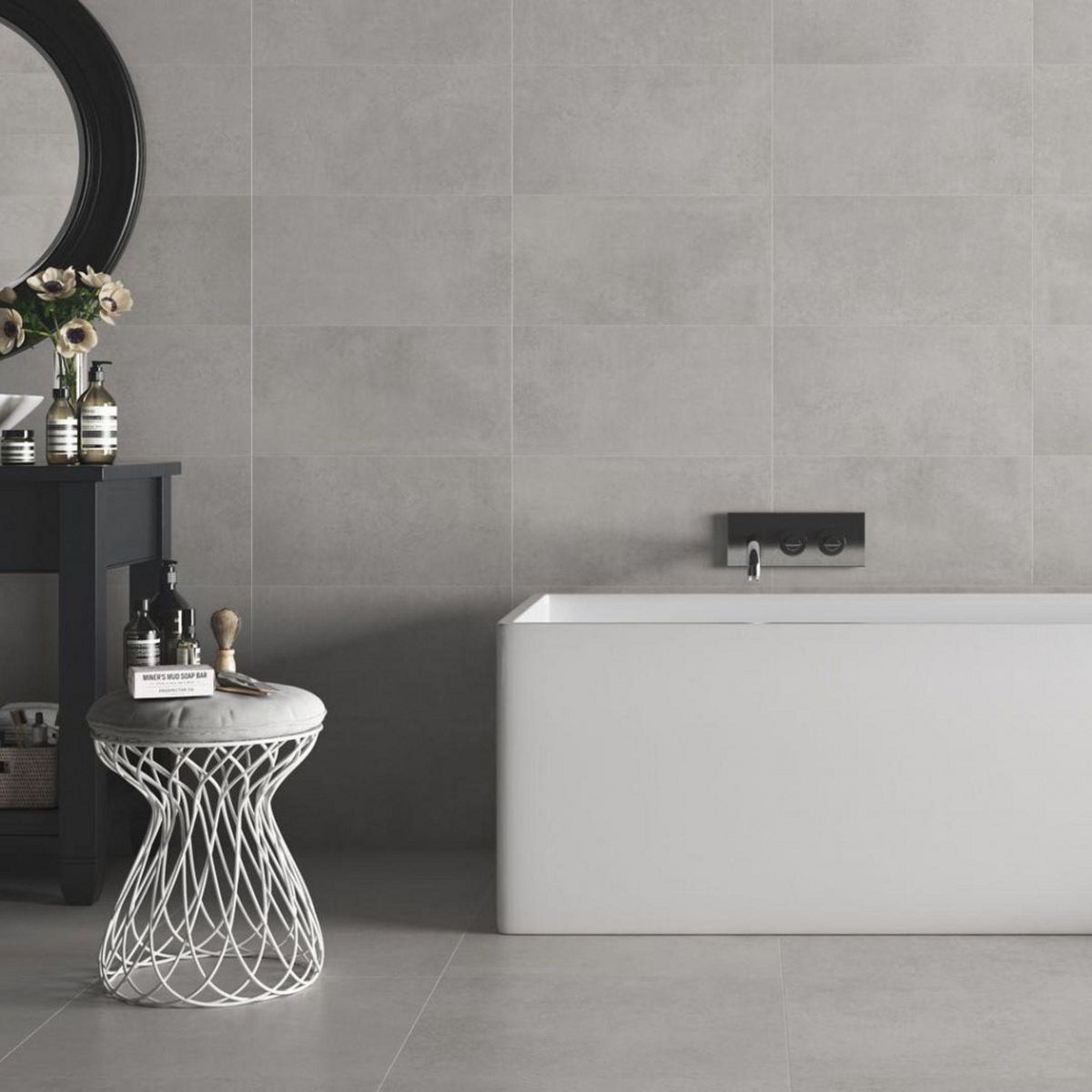 PAMESA - Porcelanato Mix Cementicio 45x90cm 1.21m2