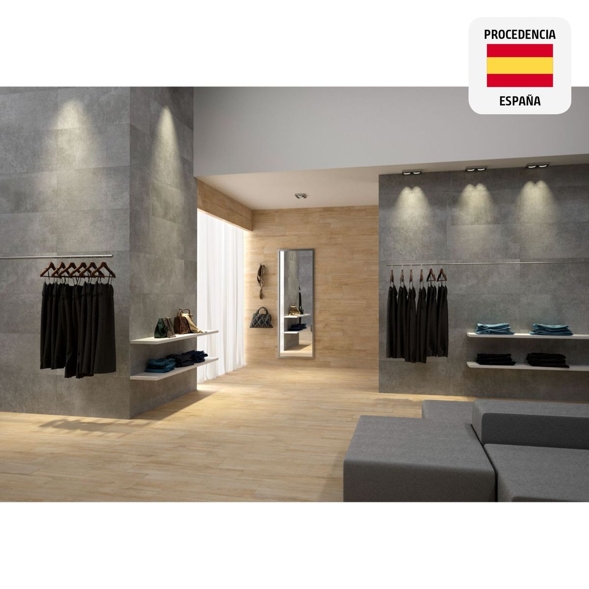 PAMESA - Porcelanato Otro 45x90 Cementicias Mate 1.21 m2