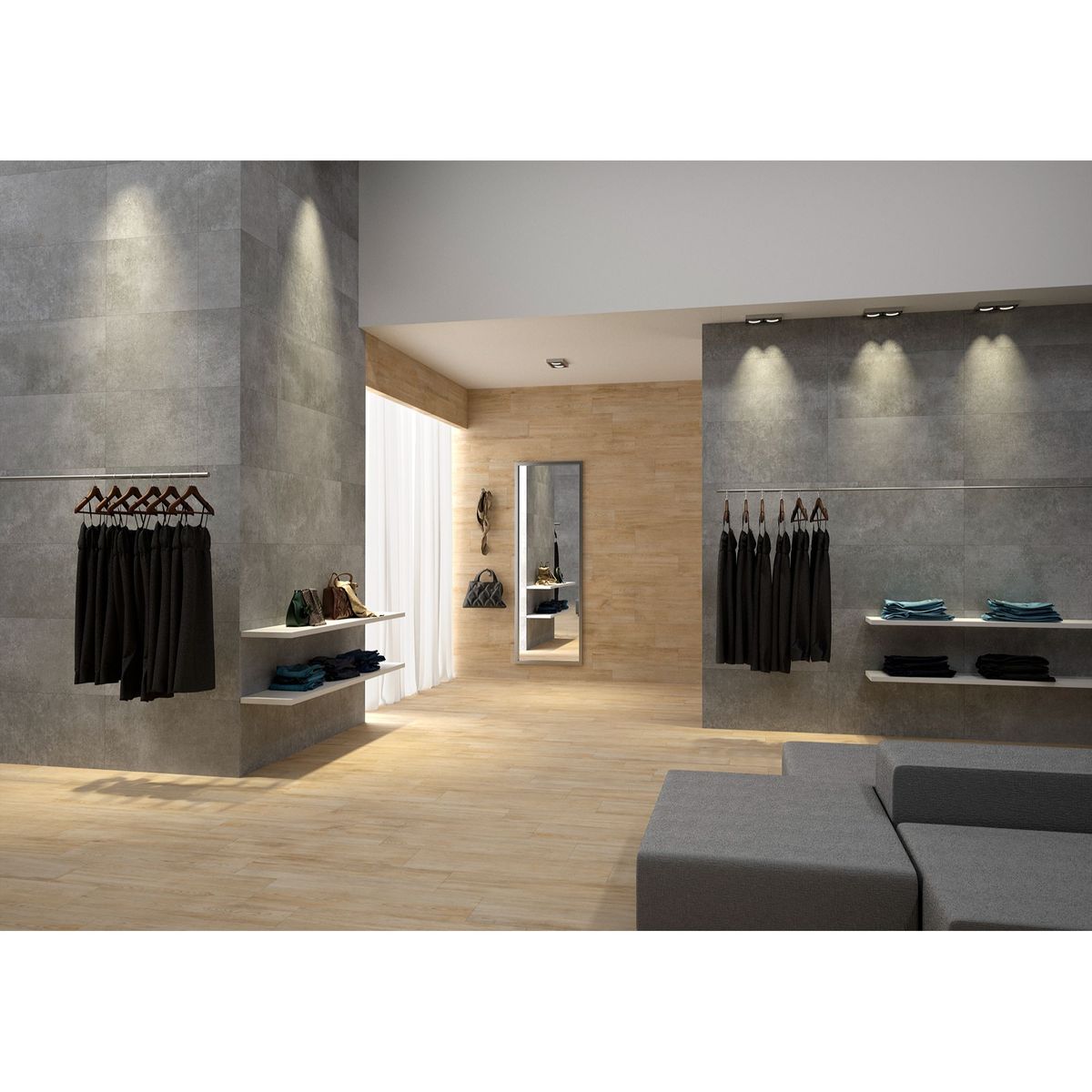 PAMESA - Porcelanato Otro 45x90 Cementicias Mate 1.21 m2