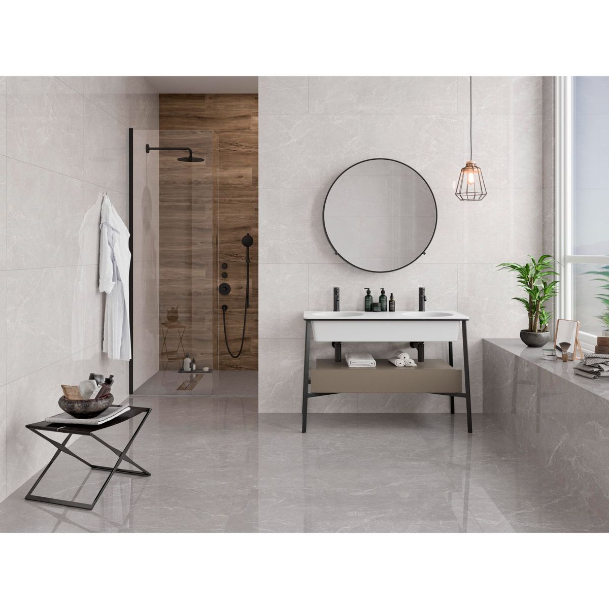 PAMESA - Porcelanato Blanco Marmol 60x120cm 1.44m2