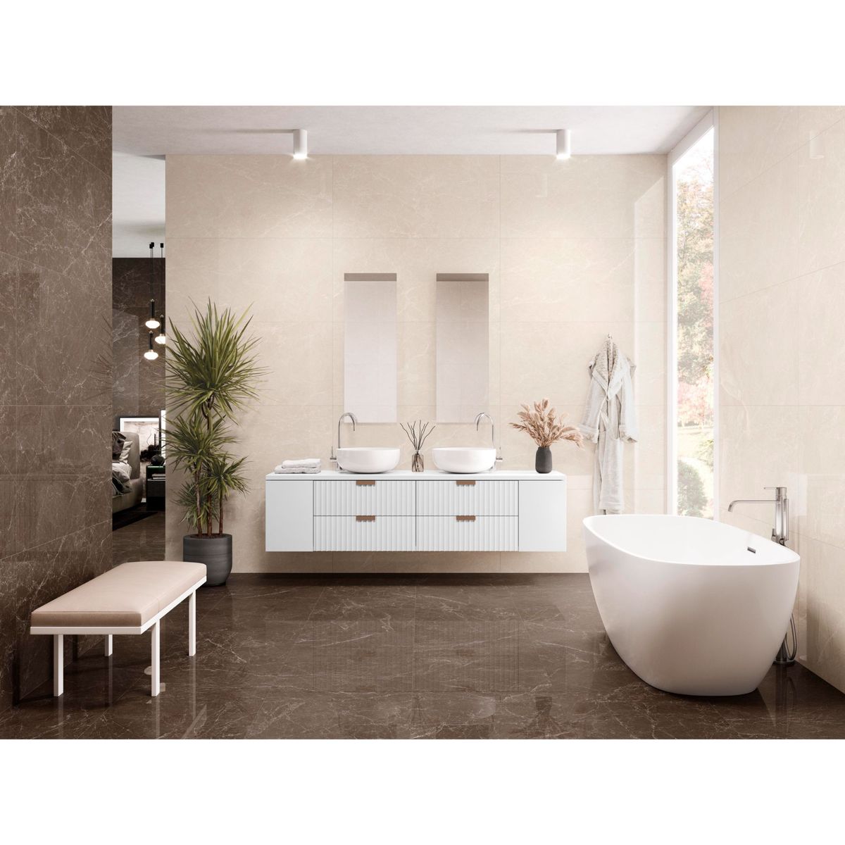 PAMESA - Porcelanato Mix Marmol 60x120cm 1.44m2