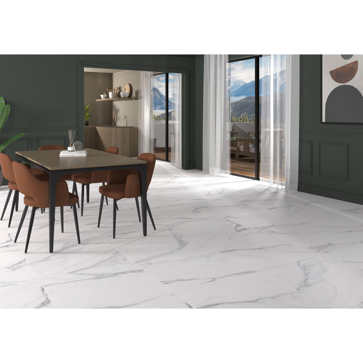 PAMESA - Porcelanato Blanco Marmol 60.8x60.8cm 1.48m2