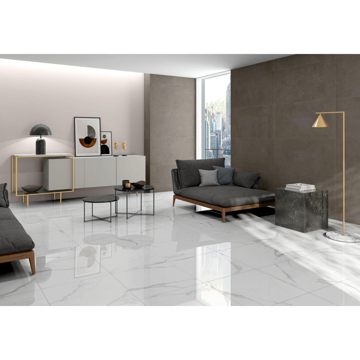 PAMESA - Porcelanato Mix Marmol 60.8x60.8cm 1.48m2