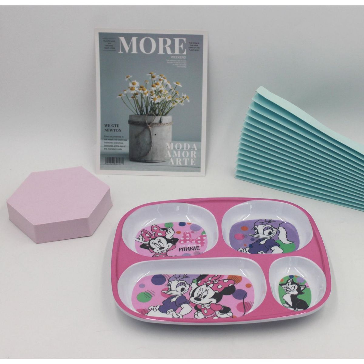 DISNEY - Bandeja Con Divisiones Minnie 22x25cm