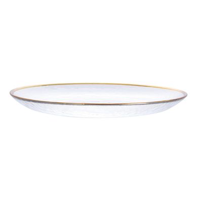 Plato de Vidrio Gold Ring 20.7cm