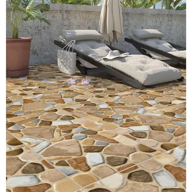 Cer�mica Beige 57x57 R�sticas Mate 2.6 m2