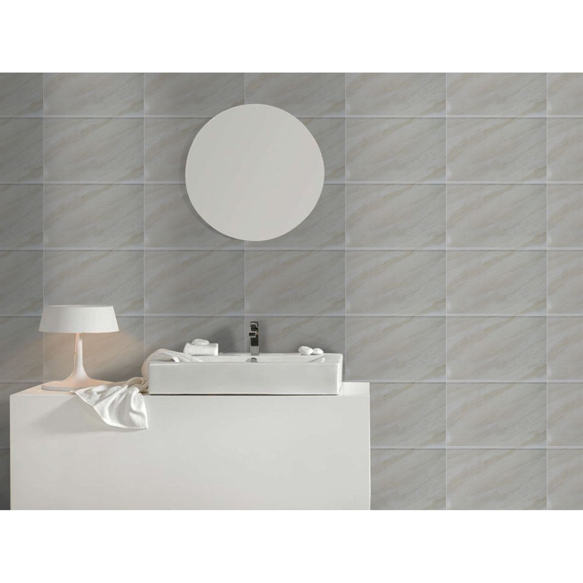 HOLZTEK - Cerámica Marmolada Beige 30x45cm 1.62m2 para muro