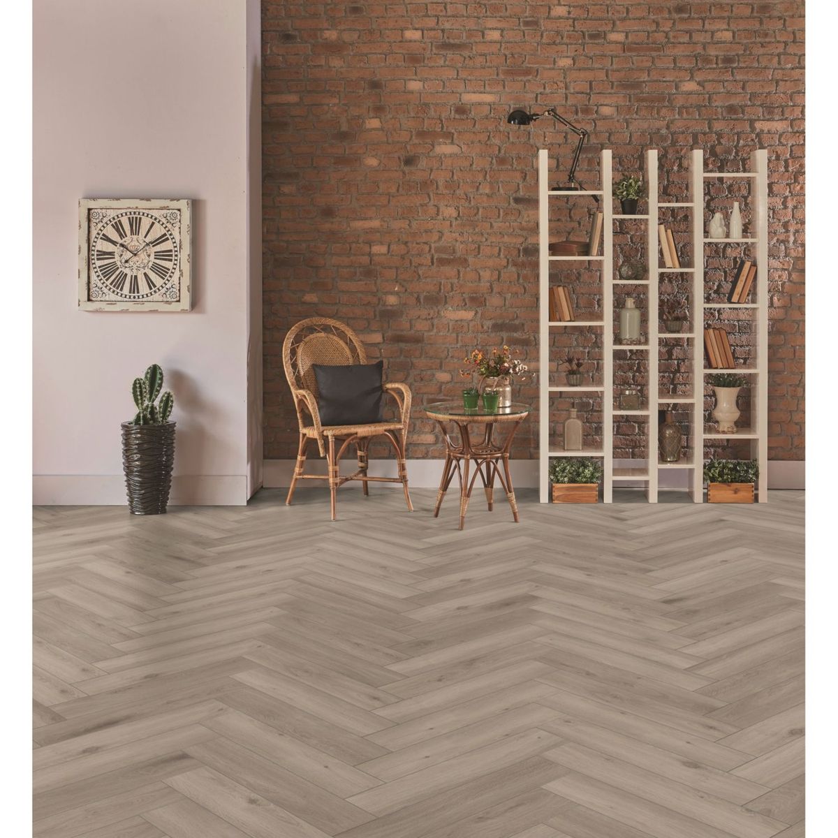 Piso Laminado OAK Plata AC4 8mm 1.23m2, marca HOLZTEK - Foto Principal