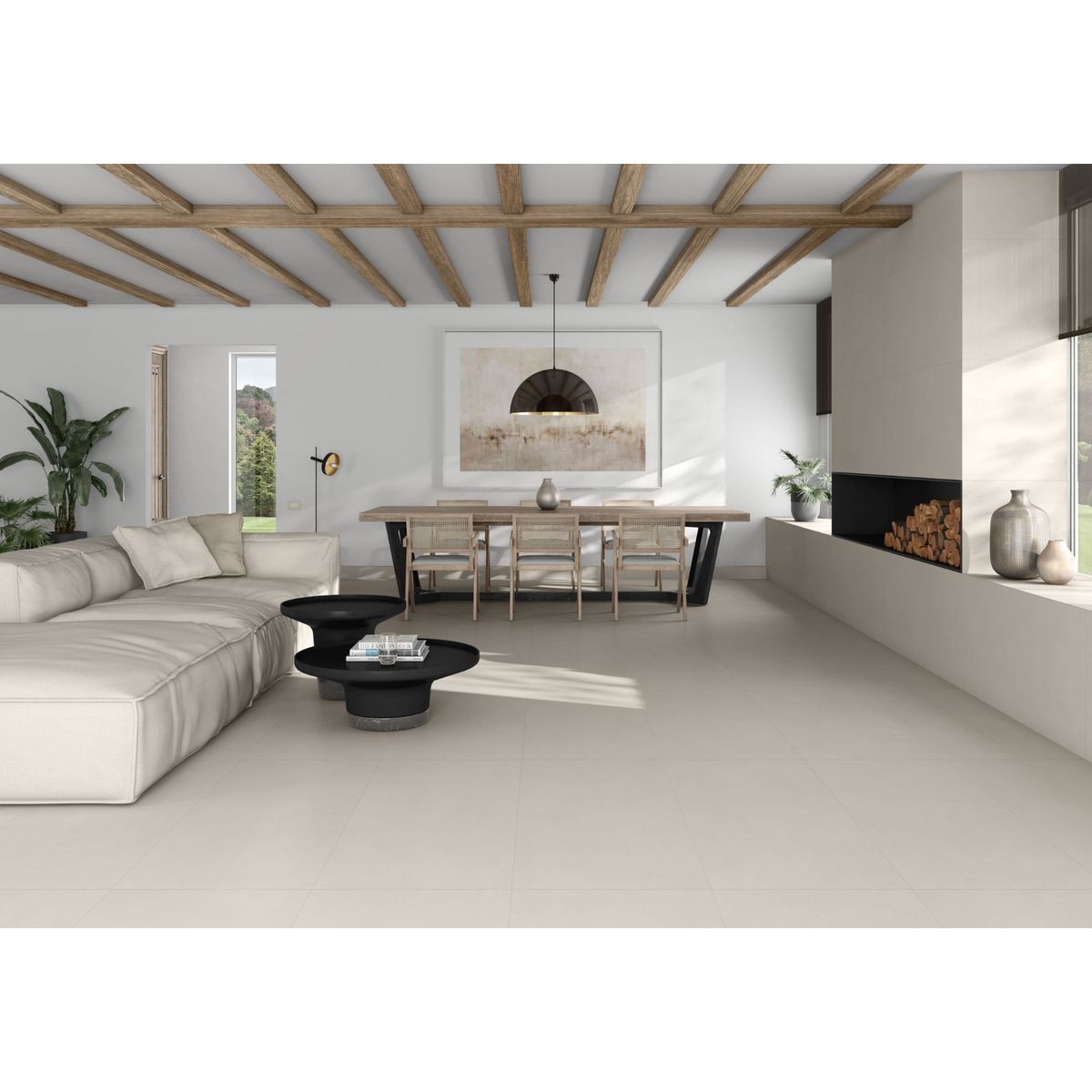 PAMESA - Cerámica Marfil Cementicio 31x91cm 1.62 m2 Blaze