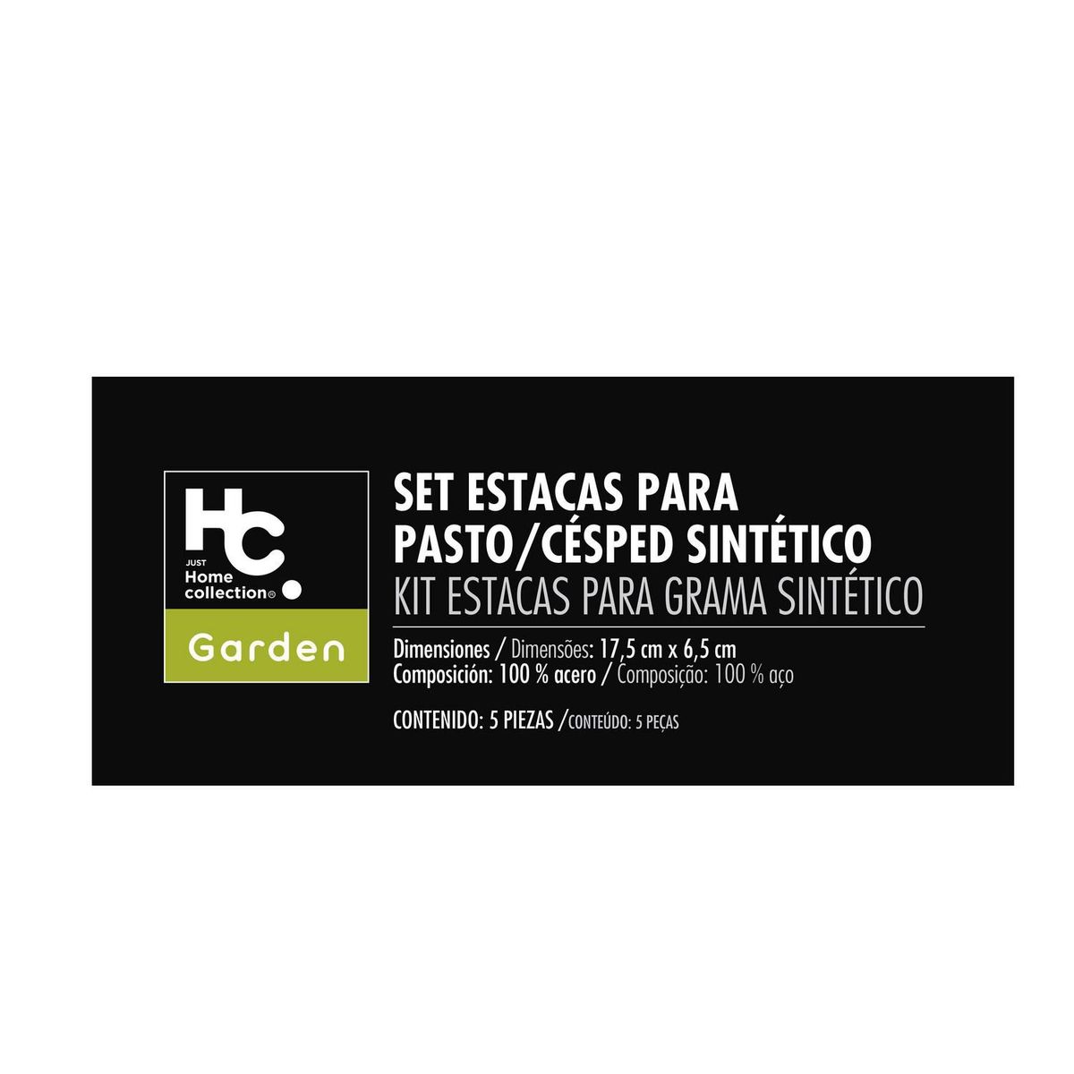 JUST HOME COLLECTION - Set de Estacas para Pasto Sintético