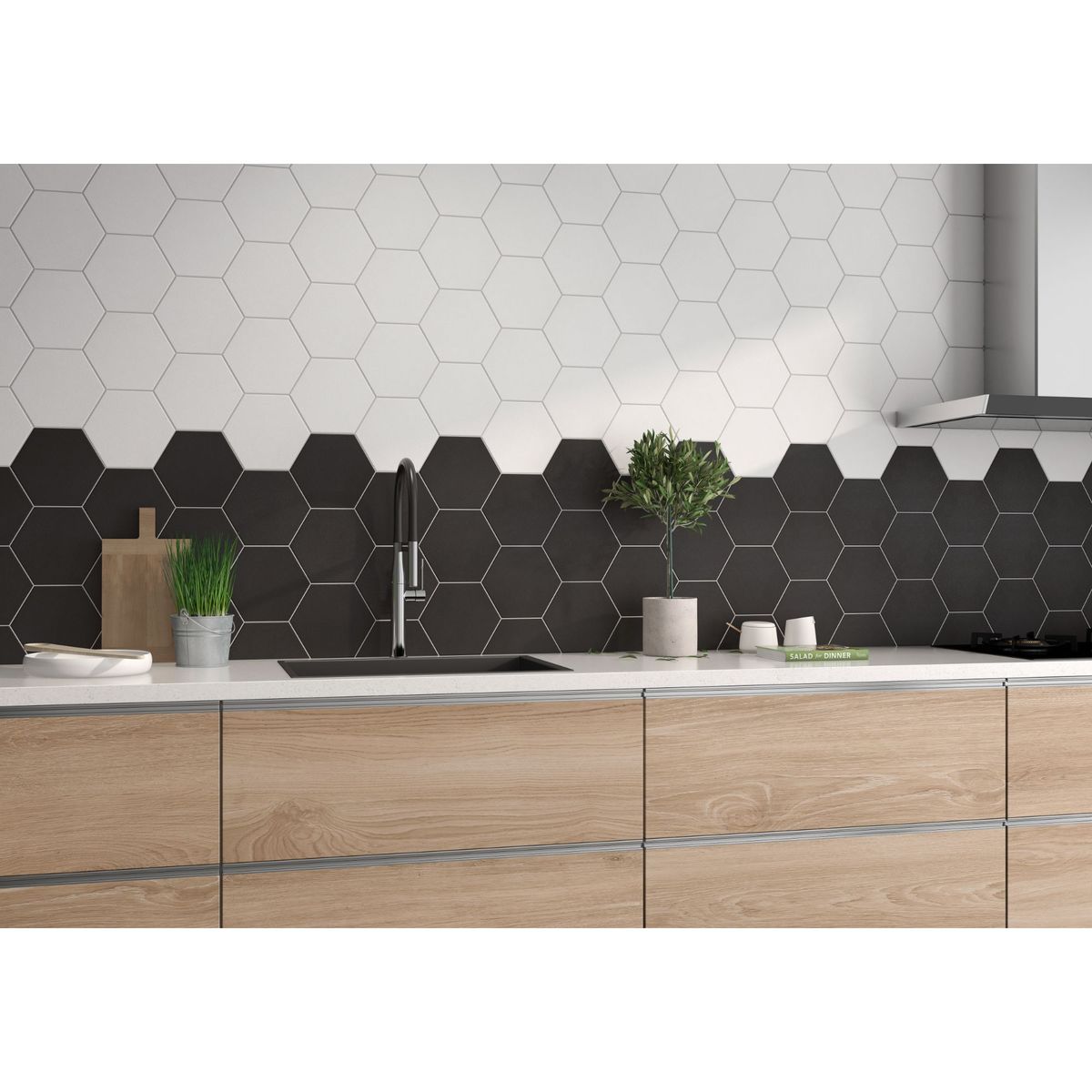 PAMESA - Porcelanato Negro Liso 19.8x22.8cm 0.84m2