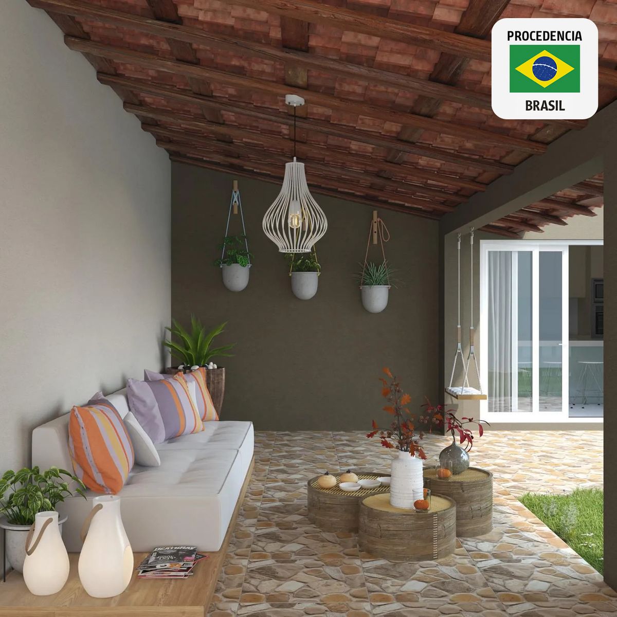 INCEFRA - Ceramica Marrón Rustico 45x45cm 2.32m2