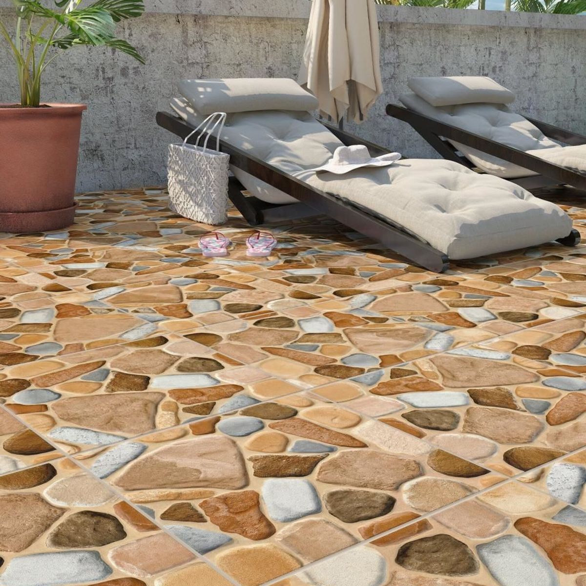 INCEFRA - Ceramica Beige Rustico 45x45cm 2.32m2
