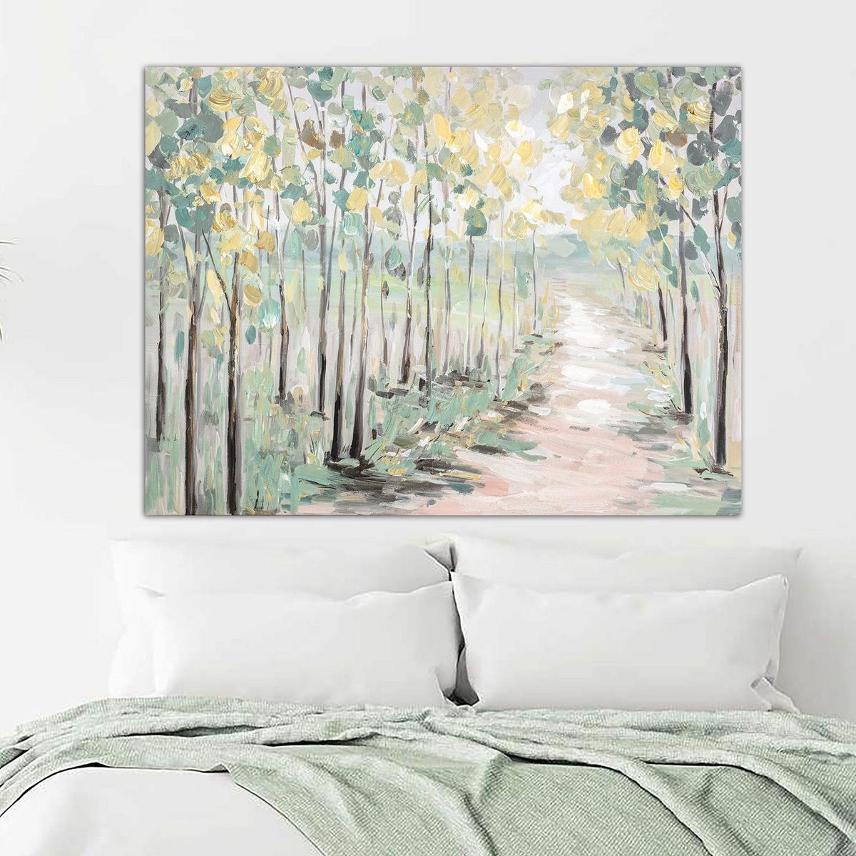 HOMY - Cuadro Canvas Arboles Green 80x60cm