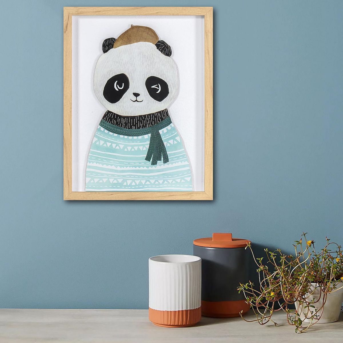 HOMY - Cuadro Panda 32x42cm