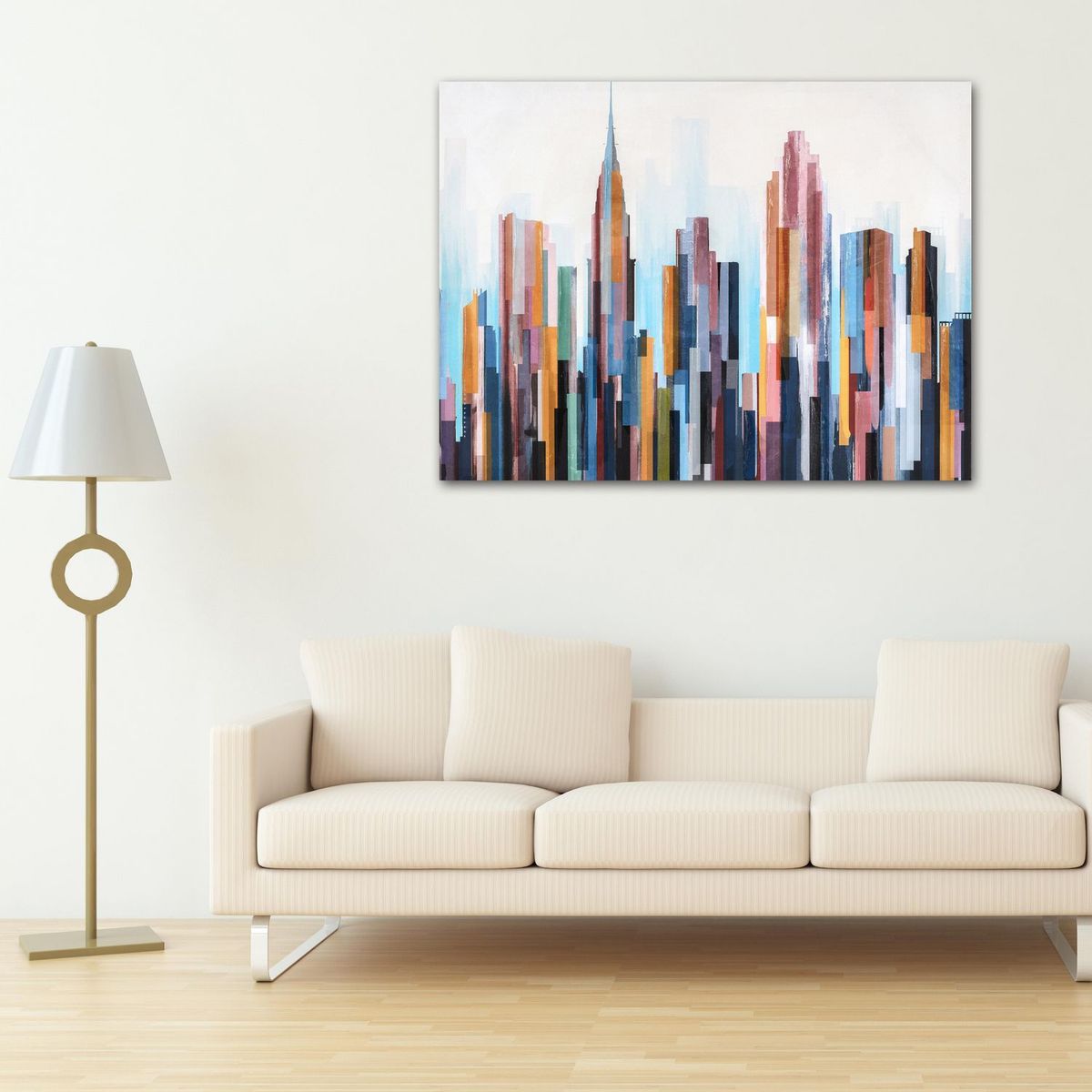HOMY - Cuadro Canvas City Pastel2 60x80cm