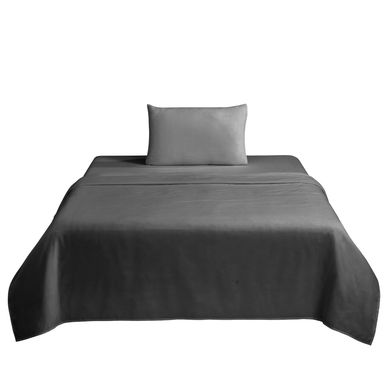 Juego de S�banas Microfibra 1 Plaza Basic Gris