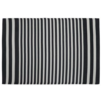 Alfombra de Terraza Blanco/Negro 160x230cm