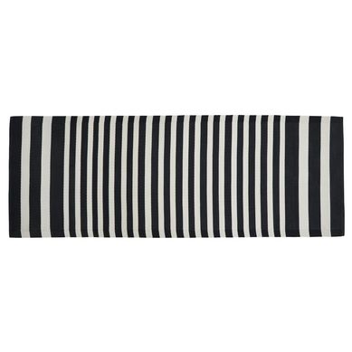 Alfombra de Terraza Blanco/Negro 230x80cm