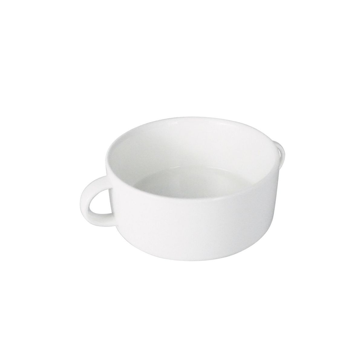 JUST HOME COLLECTION - Bowl Con Asas Redondo Blanco 300ML