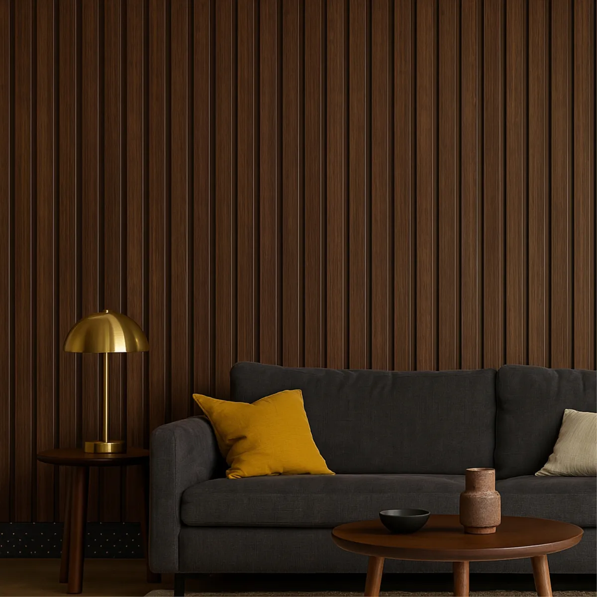 HOLZTEK - Wall Panel Interior Brown 240x12cm 0.28m2 - Venta por Unidad