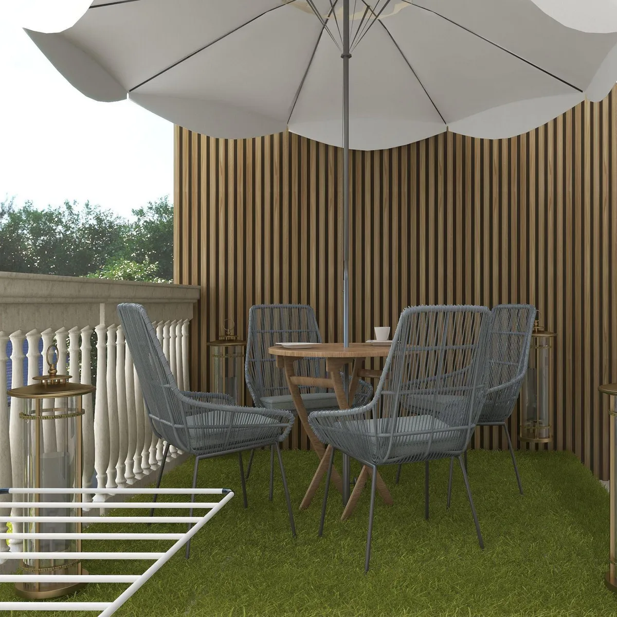 HOLZTEK - Wall Panel Exterior Teak 290x21.9cm 0.63m2 - Venta por Unidad