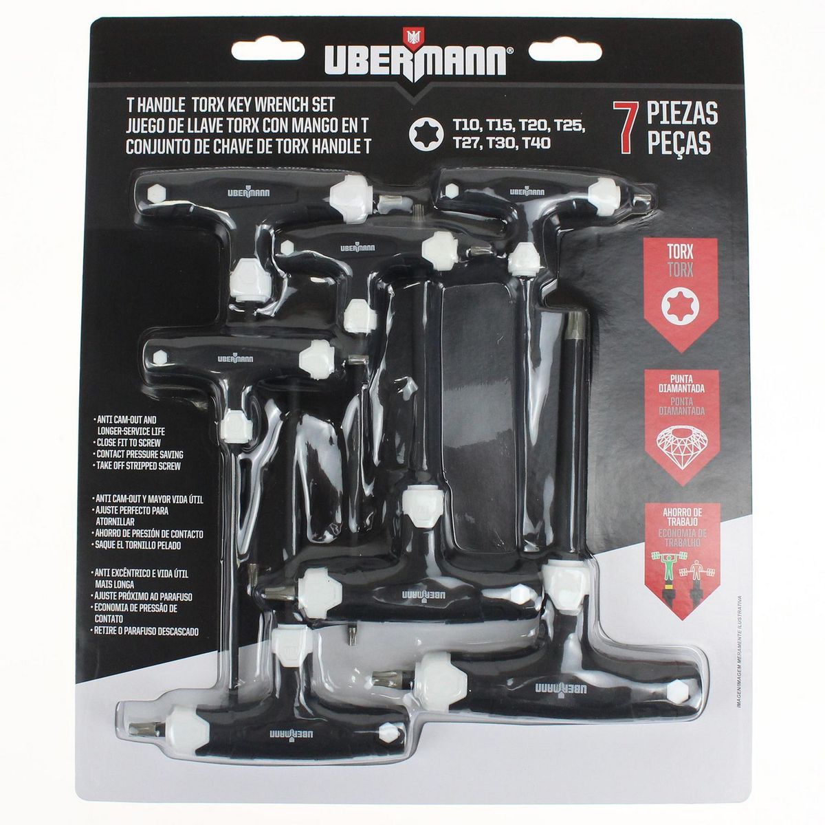 UBERMANN - Set Llaves Torx 7 Pzs Ubermann