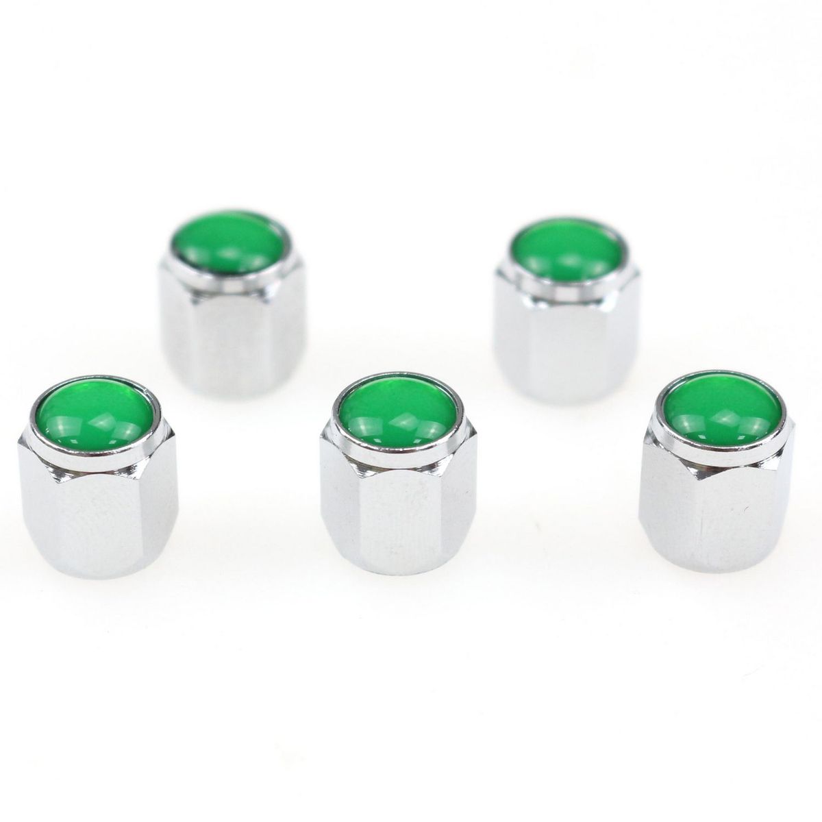 AUTOSTYLE - Tapas Válvula Set 5Uni Verde