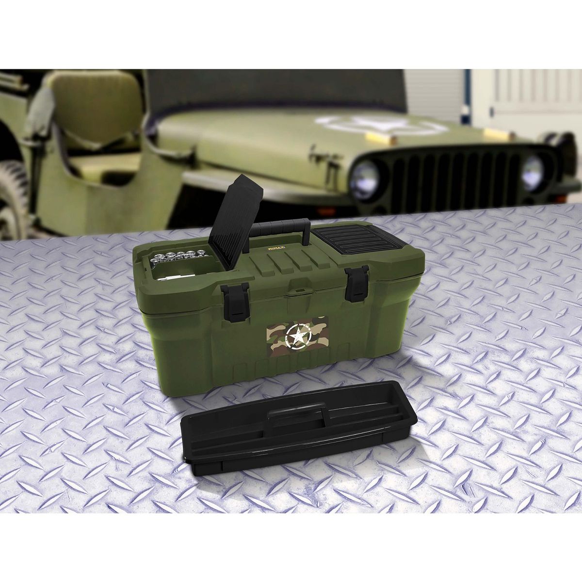 RIMAX - Caja de Herramientas Army 20 Pulgadas