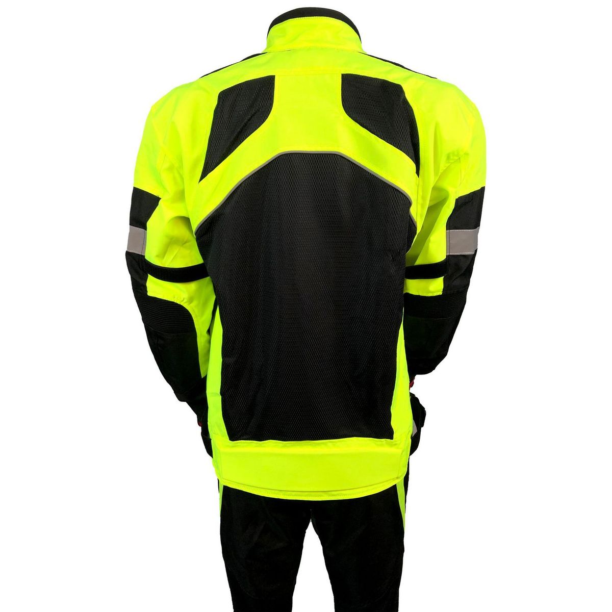 AUTOSTYLE - Chaqueta Moto Negra Verde L