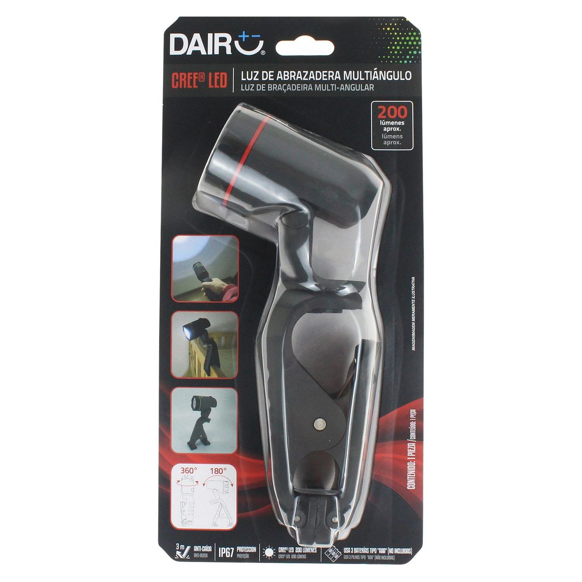 DAIRU - Linterna Dairu con fijación 200lm