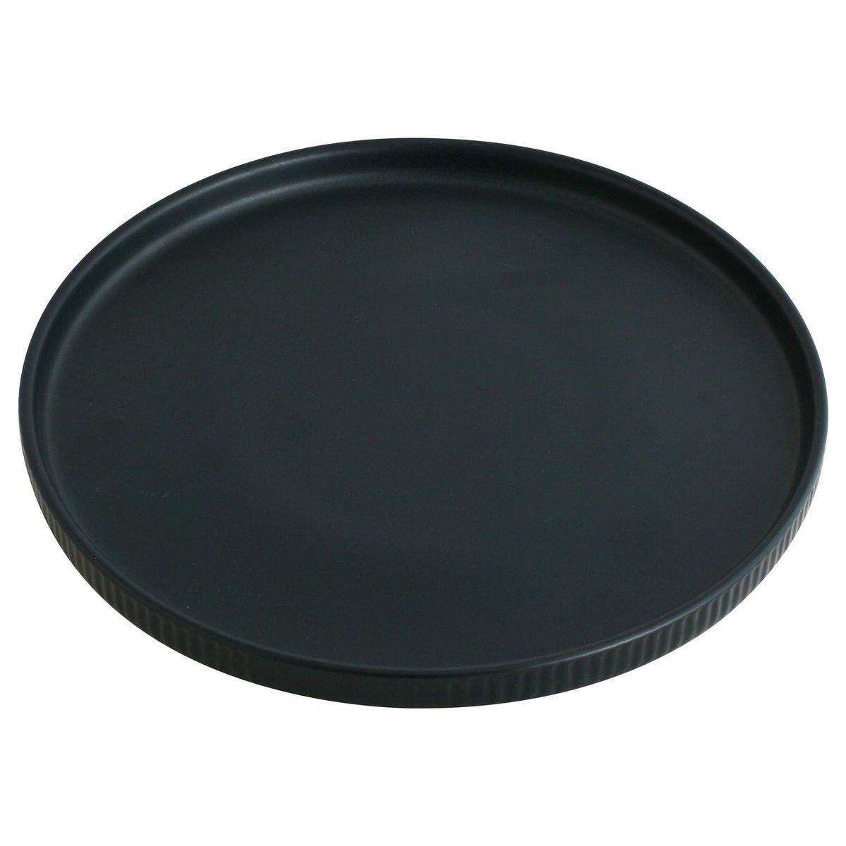JUST HOME COLLECTION - Plato Líneas Negro 26cm
