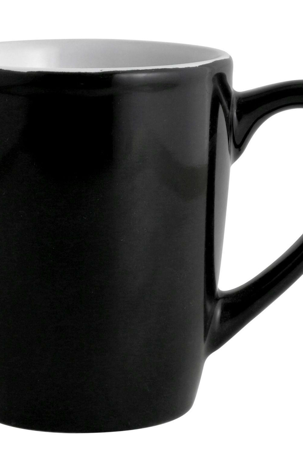JUST HOME COLLECTION - Set x4 Mugs Negro 12 Oz